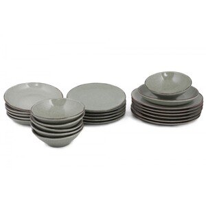 Porcelánová sada 24 ks talířů GreenGreen zelená