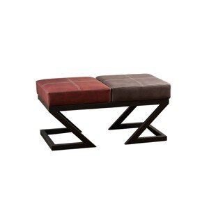 Taburet BRDA 92 cm burgundská červená/antracit