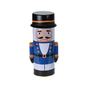 Dóza na sušenky/vánoční cukroví Louskáček 24,5 cm modrá