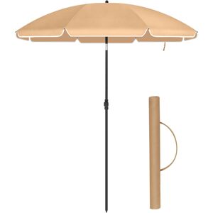 Zahradní slunečník s ochranným obalem UNTRA 160 cm taupe
