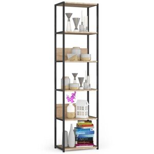 Regál Barna 50 cm dub sonoma/černý