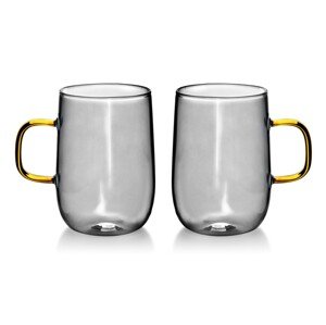 Sada 2 ks hrnků PETER 400 ml šedá