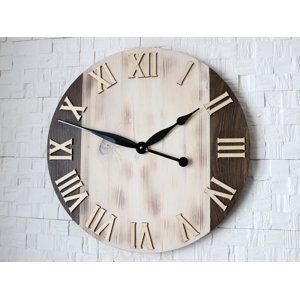 Nástenné hodiny Light Oak hnedé