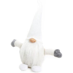 Vánoční skřítek ELF 045 - 35 cm bílý