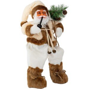 Figurka Santa Clause Mikolaj 44 cm bílá