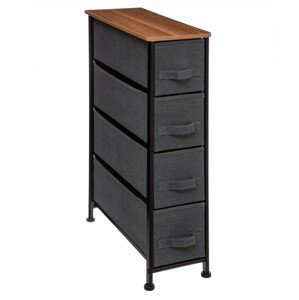 Koupelnový regál IRON 75 cm antracitový