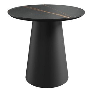 Konferenční stolek Margos 46 cm černý/mramor I