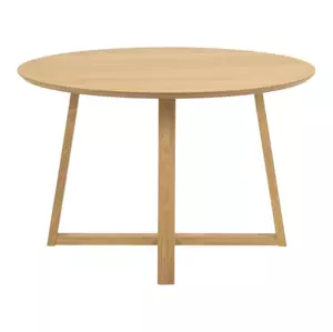 Kulatý jídelní stůl Malika 120 cm dub přírodní