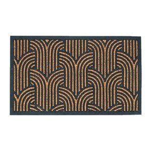 Kokosová rohožka ART DECO 75,5x45,5 cm hnědo-černá