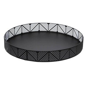 Servírovací podnos FRIEZE 30 cm černý