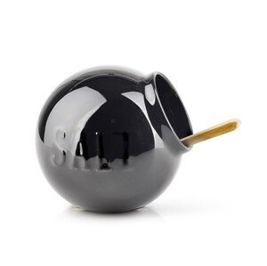 Porcelánová solnička MODERN LIFE černá