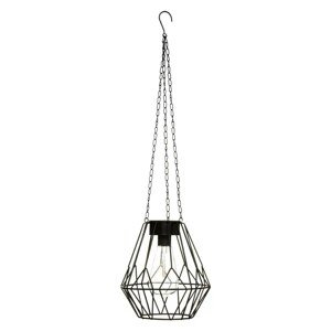 Závěsná solární lampa FLAVE černá