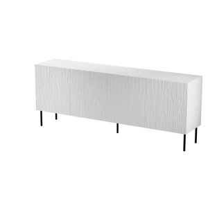 Komoda Jungle 190 cm bílá/černá
