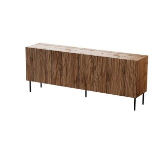 Komoda Jungle 190 cm  dub wotan/černá