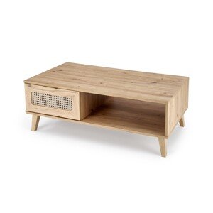 Konferenční stolek Borneo K 120 cm dub artisan/černý