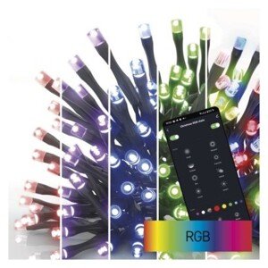Vánoční LED řetěz GOSMART 24 m RGB s chytrými funkcemi