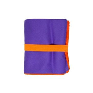 Ručník z mikrovlákna FITNESS 80x130 cm s gumičkou fialový/oranžový