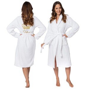 Dámský župan z mikrovlákna Queen L/XL bílý