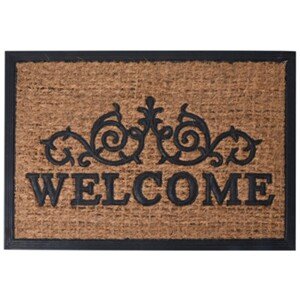 Kokosová rohožka VINTAGE WELCOME 60x40 cm hnědá