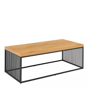 Konferenční stolek Strington 120 cm dub divoký/černý