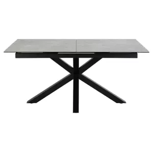 Jídelní rozkládací stůl Heaven 168/210 cm šedý/černý