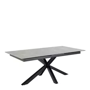 Jídelní rozkládací stůl Heaven 200/240 cm šedý/černý
