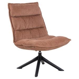 Otočné lounge křeslo Blizzard rosewood červeno-hnědé