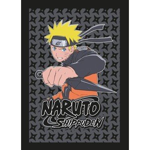 Dětská fleecová deka POLAR NARUTO 100x140 cm černá