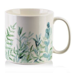 Porcelánový hrnek EDDY I 500 ml bílý/zelený