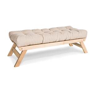 Lavice BREEZIO 01 140 cm bukové dřevo/krémová