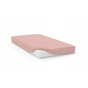 Bavlněné Jersey prostěradlo SOFT 160x200 cm + 25 cm růžové