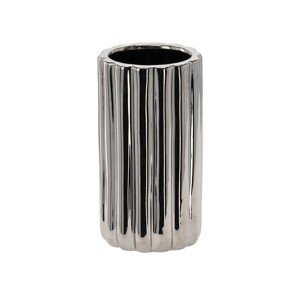 Keramická váza SILVER stříbrná