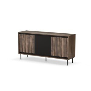 Komoda Swing 150 cm ořech/černá