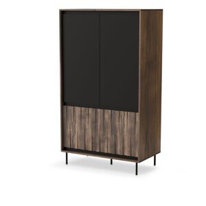 Šatní skříň Swing 102 cm ořech/černá