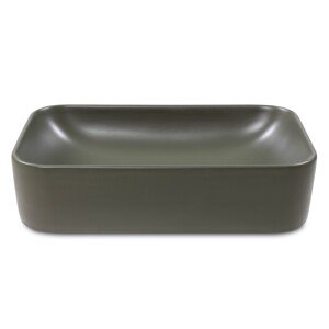 Umyvadlo na desku Khaki 61 cm zelené/khaki