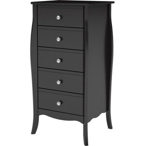 Komoda Barone 51 cm černá
