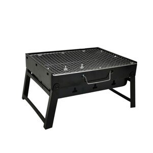 Skládací turistický gril na dřevěné uhlí BBQ1005  černý