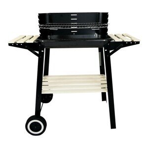 Zahradní gril na dřevěné uhlí BBQ1002 černý