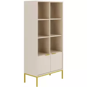 Knihovna Austin 80 cm kašmír/zlatá