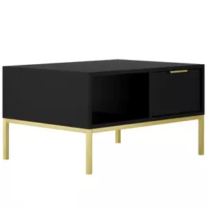 Konferenční stolek Austin 80 cm černá/zlatá