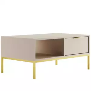 Konferenční stolek Austin 100 cm kašmír/zlatá