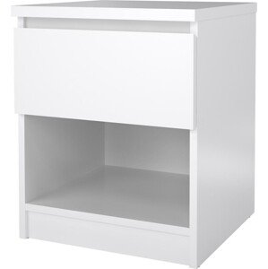 Noční stolek Simplicitous 238 40 cm bílý lesk