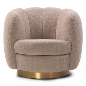 Designové relaxační křeslo KREY boucle béžové