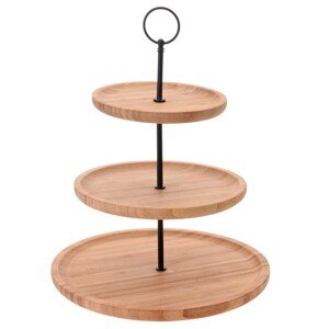 Bambusový servírovací stojan LUUDE 34 cm natural