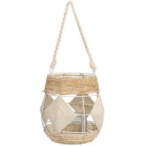 Lucerna BOHO 23 cm hnědá