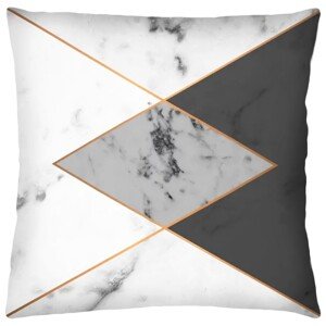 Povlak na polštář BLEND 3D13 45x45 cm mramorový