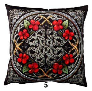 Povlak na polštář DRUK GOTHIC 40x40 cm vícebarevný
