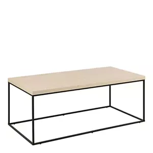 Konferenční stolek Barossa 110 cm travertin/černý