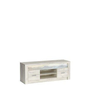 TV stolek Indianapolis 137 cm dub craft bílý