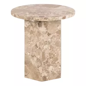 Odkládací stolek Naxos 50 cm mramor Latte